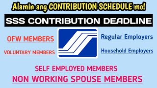 SSS CONTRIBUTIONS DEADLINE 2024 [upl. by Pelaga]