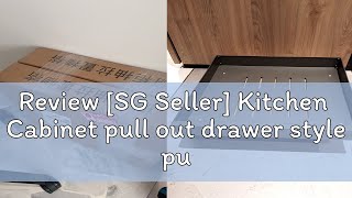 Review SG Seller Kitchen Cabinet pull out drawer style pull basket cabinet double layer bowl and [upl. by Ahseekal24]