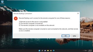 Fix RDP  Authentication Error Has Occurred Function Requested Is Not Supported  Windows 1087 [upl. by Aronael]