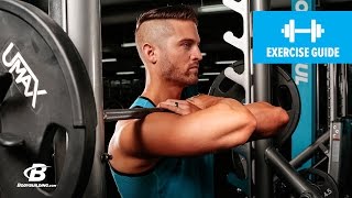 Front Squat with Bodybuilder Grip  Exercise Guide [upl. by Ennasirk404]