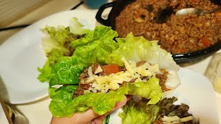 EASY AND SIMPLE LOW CARB KETO SLOPPY JOE WRAP ●KETO DIET [upl. by Htenay]