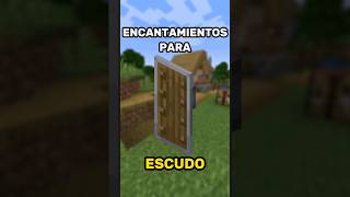 Encantamientos para el ESCUDO  Minecraft shorts [upl. by Pizor]