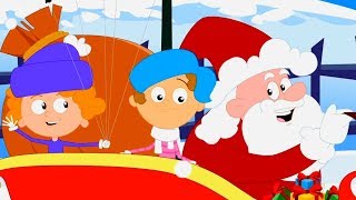 cascabeles  Canciones Infantiles  niños rima  Jingle Bells  Cartoon Town Español [upl. by Atwater]