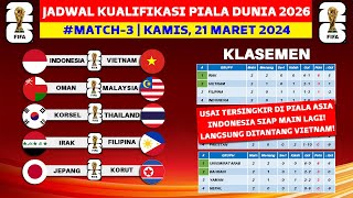 SIAP MAIN LAGI Jadwal Kualifikasi Piala Dunia 2026  Timnas Indonesia vs Vietnam  Live RCTI [upl. by Lebbie]