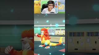 Fighting the fierce LAVA Pokemon🔥🤩 in Pokemon Lets go Pikachu shorts [upl. by Athallia]