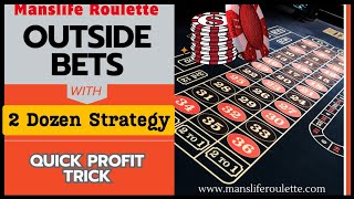 Roulette Win Trick  2 Dozen Bets Progression [upl. by Eikceb]