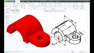 Creo Part modeling19 [upl. by Rehpetsirhc]