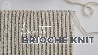 Brioche Knitting for Beginners  Two Color Brioche Stitch [upl. by Langley]