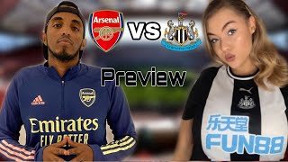 ARSENAL VS NEWCASTLE UNITED LIVE PREVIEW FT kendallrowanx [upl. by Aicele]