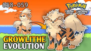 How To Evolve Growlithe Into Arcanine In Pokemon Fire Red amp Leaf Green  Kanto Pokedex [upl. by Paola]