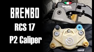 Brembo Brakes vs Stock  RCS 17 and P2 Caliper Motorcycle Review [upl. by Vivien]