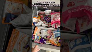 Snack draw organisation clean cleanandorganize kitchenchores cleanwithme asmr cleaning [upl. by Erdnassac145]