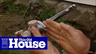 How to Install a FrostProof Faucet with PEX Piping  This Old House [upl. by Aiveneg]