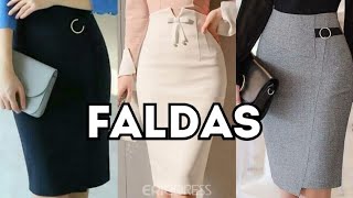 FALDAS DE MODA 2024  LOOKS CON FALDAS [upl. by Afaw361]