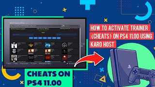 How to Activate Trainer Cheats On PS4 1100 Using Karo Host  PS4 Cheats [upl. by Rowe772]