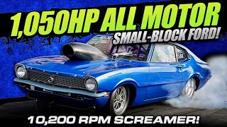 10000 RPM NA SmallBlock Ford Maverick Makes 1050 HP and Runs 7s at 177 MPH with a 5Speed [upl. by Leatrice]