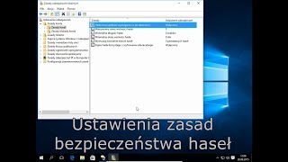 Jak zmienić ustawienia zasad bezpieczeństwa hasła w Windows [upl. by Eiznekam]