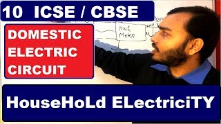 HoUseHoLd Electricity  Domestic Electric Circuit  Ring System etc Class 10 ICSE CBSE [upl. by Asek]