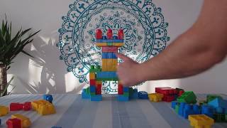 CASTLE TOWER AND DOORWAY  MEGA BLOKS  First Builders [upl. by Sairu]