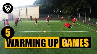 5 Warming Up Games  Football Training  U13  U14  U15  U16  Thomas Vlaminck [upl. by Novick851]