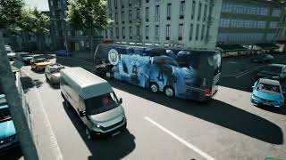 Fernbus Simulator Football  Manchester City  Premier League  Gameplay 4k [upl. by Yennek979]