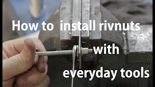 How to install a rivnut without a dedicated tool [upl. by Aniale]