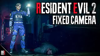 RESIDENT EVIL 2 REMAKE  FIXED CAMERA MOD [upl. by Novyaj]