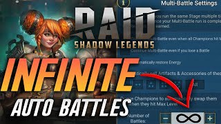 How To Get INFINITE Auto Battles In Raid Whether Youre Free 2 Play Or Not [upl. by Analise]