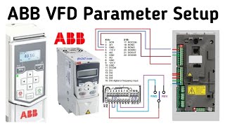 How to change the motor parameter or vfd configuration ABB inverter electrical vfd [upl. by Nelda]