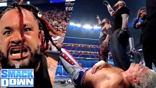 Cody Rhodes Toh Gya 😳 WWE Solo Sikoa Brutally Atteck Solo Sikoa Smackdown Jacob Fatu Destroy [upl. by Aicenaj871]