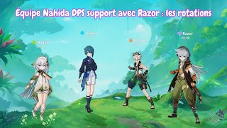 Nahida support build ME dans une équipe avec Razor et Bennett C6  les rotations [upl. by Teahan656]