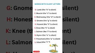 The Challenge to Conquer Silent Letters in English😷english shortsfeed shorts silentletters 🤫 [upl. by Hilton]