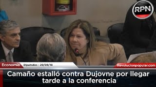 Camaño estalló contra Dujovne por llegar tarde a la comisión del presupuesto [upl. by Anohs734]