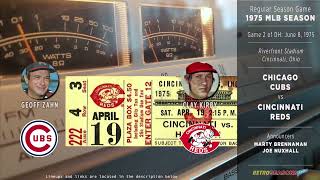 1975Jun08 • CHCCIN • G2 • Chicago Cubs vs Cincinnati Reds  Classic Baseball Radio Broadcast [upl. by Bert871]