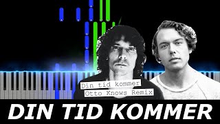 Din tid kommer  Håkan Hellström amp Otto Knows  Piano Tutorial [upl. by Alol272]