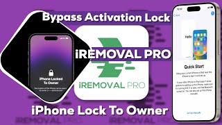 How to bypass Activation Lock iCloud unlocking  iRemoval Pro 30 update [upl. by Elleuqram92]