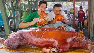 Philippines Best Lechon ULTIMATE ROASTED PIG TOUR  Cebu’s Insane Street Food [upl. by Gader]