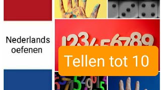 Tellen tot 10  counting to 10  Nederlands leren  woordenschat  NT2  learn Dutch [upl. by Rintoul]