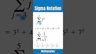 Sigma Notation Mathematics How to Find Sum of Sigma Expressions sigma [upl. by Mharg]