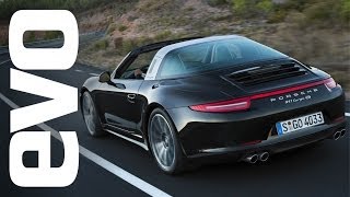 Porsche 911 Targa 4S review with Tiff Needell  evo REVIEWS [upl. by Aihsekyw]