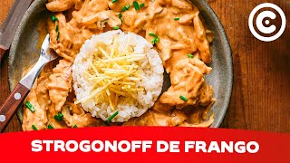 Como fazer Strogonoff de Frango e Cogumelos em apenas 5 passos [upl. by Arinaj]