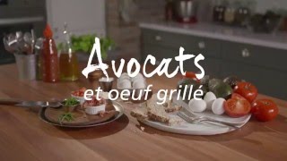 Avocats et oeuf grillé [upl. by Piegari]