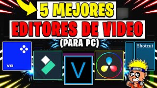 💎 5 MEJORES PROGRAMAS para EDITAR VIDEOS de YOUTUBE 🎥  PARA PC  COMO EDITAR VIDEOS PC  2024 😍 [upl. by Riva]