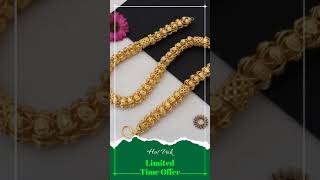 1 Gram Gold Plated Rajwadi Sophisticated Design Chain for Men  Style D343 [upl. by Blynn799]