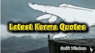 Karma Quotes For Life  Latest Karma Quotes  Powerful Quotes On Karma [upl. by Aryek]