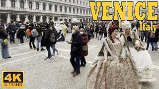 Venice 🇮🇹 Italy 🎭 2022 Carnival in Venice  Walking Tours [upl. by Deirdre]