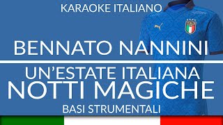 Gianna Nannini Edoardo Bennato  Unestate Italiana Notti Magiche  Karaoke Strumentale 🎤 [upl. by Ahsahtan]