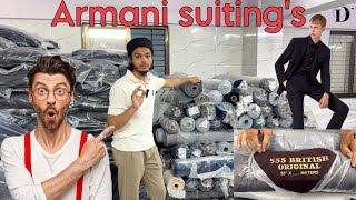 Armani suiting’s in wholesale  original and all types of Armani available  best rate for your shop [upl. by Azaleah]