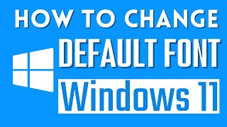 how to change font in windows 11 [upl. by Ihcego]