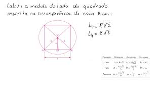 92 Polígonos Regulares inscritos na circunferência exercícios [upl. by Linnell]